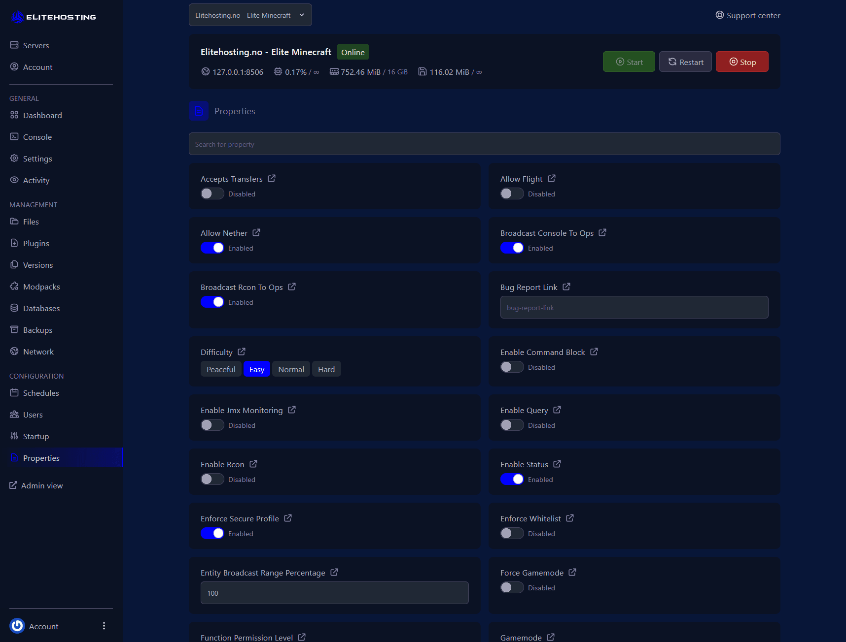 Config Manager Interface